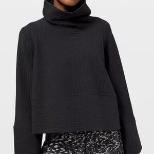 Lululemon Bell Sleeve Retreat Yourself Pullover Mock Neck